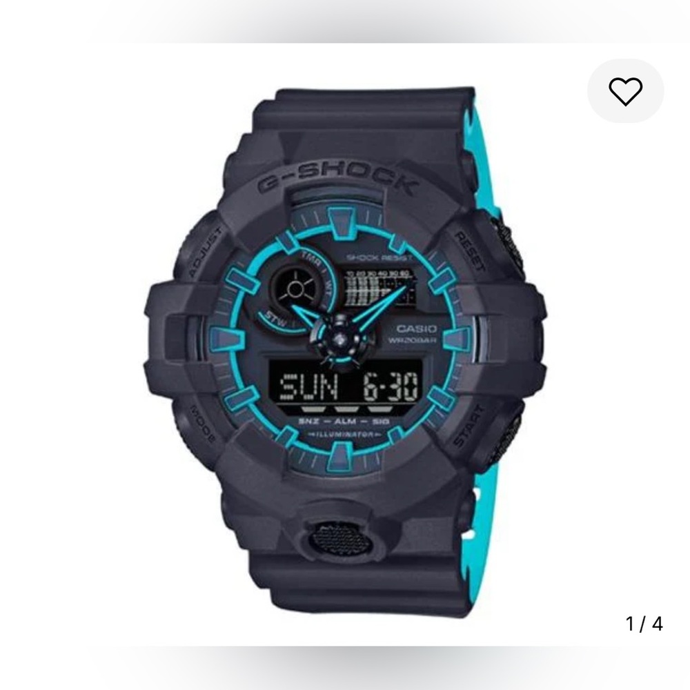 G-Shock Black and Blue Digital Watch